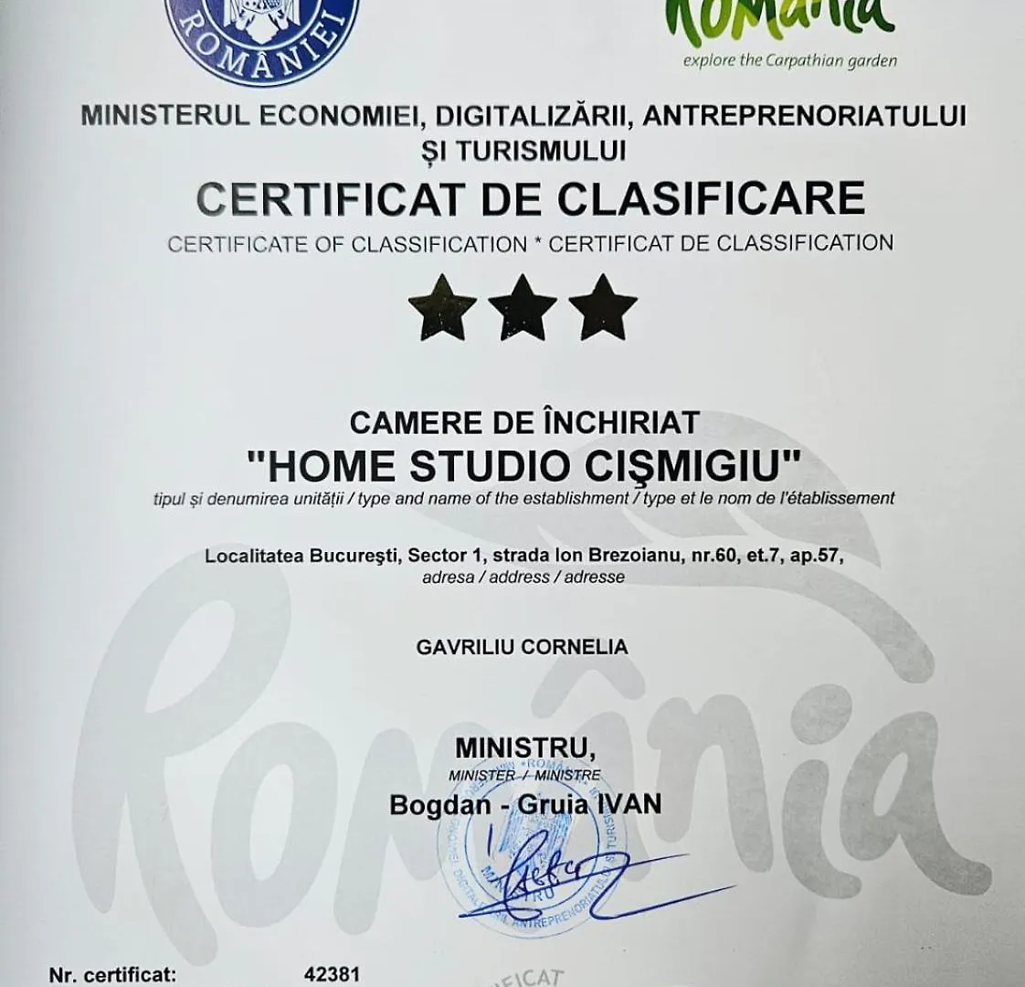 Appartement Home Studio Cismigiu Boekarest